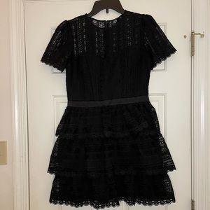 Black lace dress